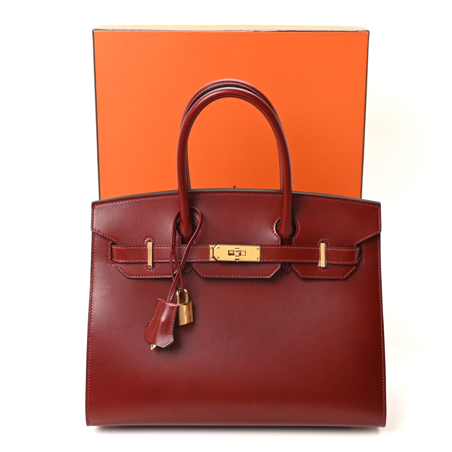 Box Birkin Sellier 30 Rouge H