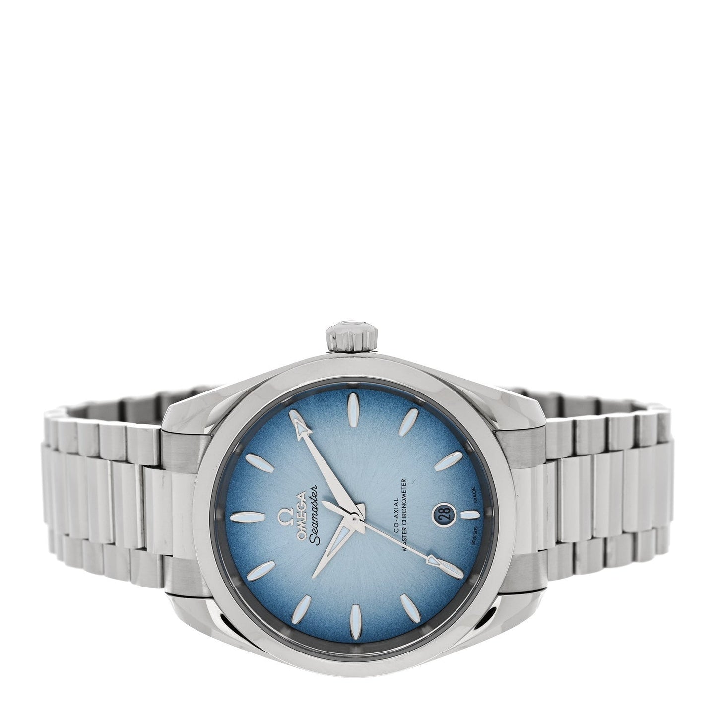 Stainless Steel 38mm Seamaster Aqua Terra 150M Co-Axial Automatic Watch Summer Blue 220.10.38.20.03.004