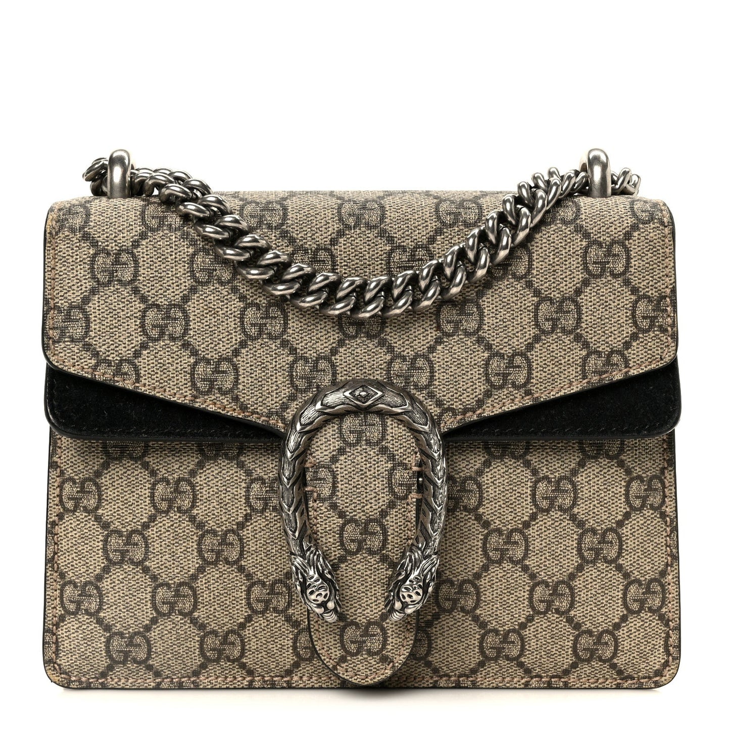 GG Supreme Monogram Mini Dionysus Shoulder Bag Black
