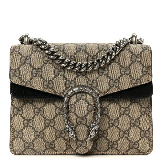 GG Supreme Monogram Mini Dionysus Shoulder Bag Black