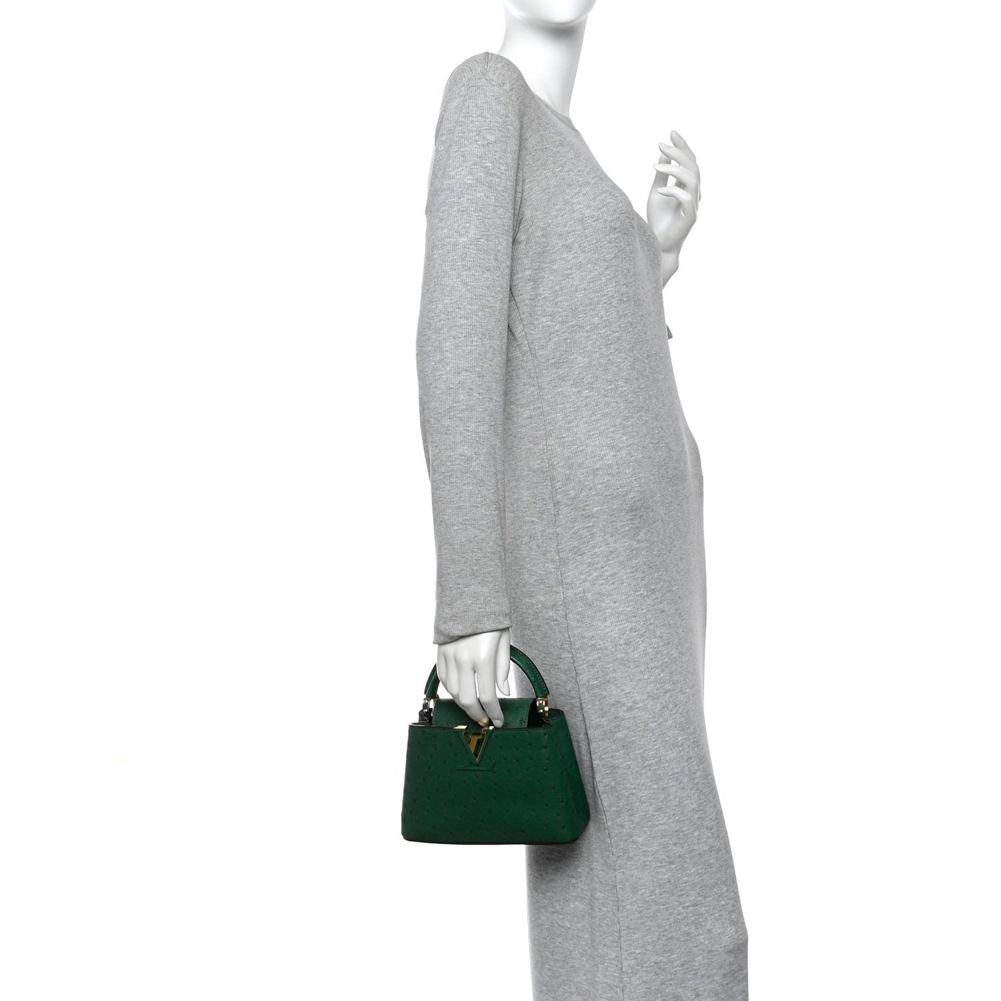 Ostrich Capucines Mini Mint