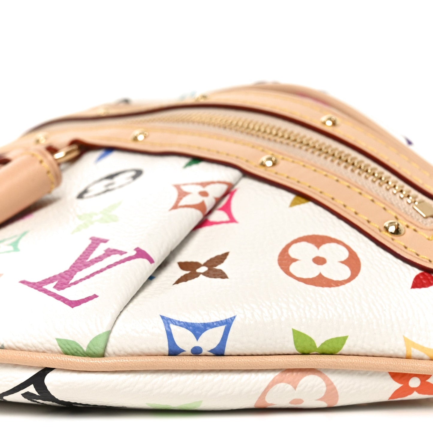 LV X TM Monogram Multicolor High Rise Bumbag White
