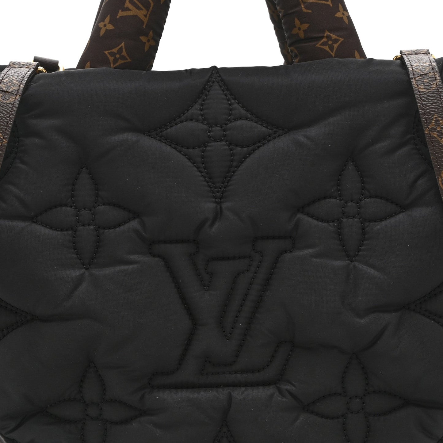 Econyl Monogram Pillow Giant Onthego MM Black