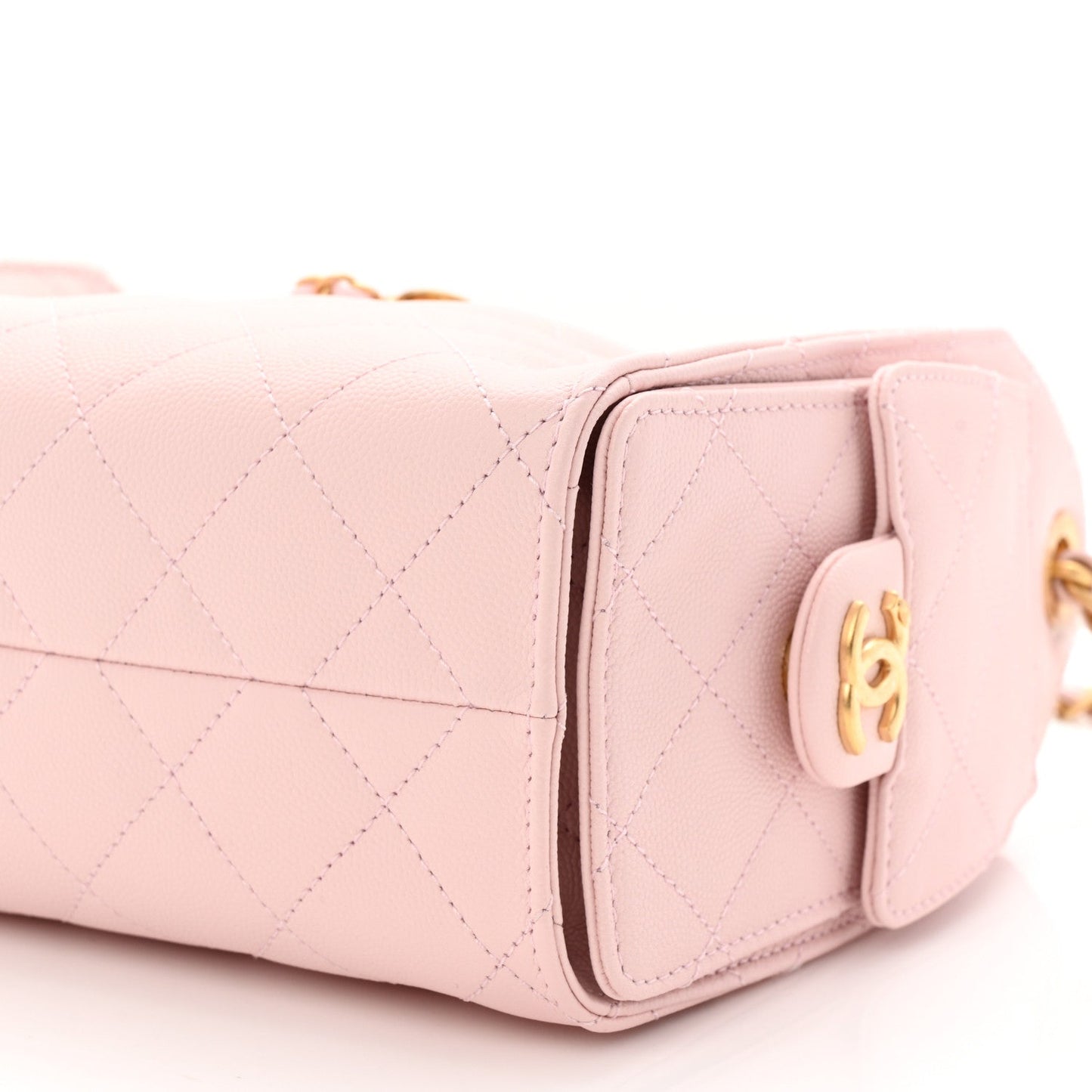 Caviar Quilted Mini Chanel 25 Handbag Light Pink
