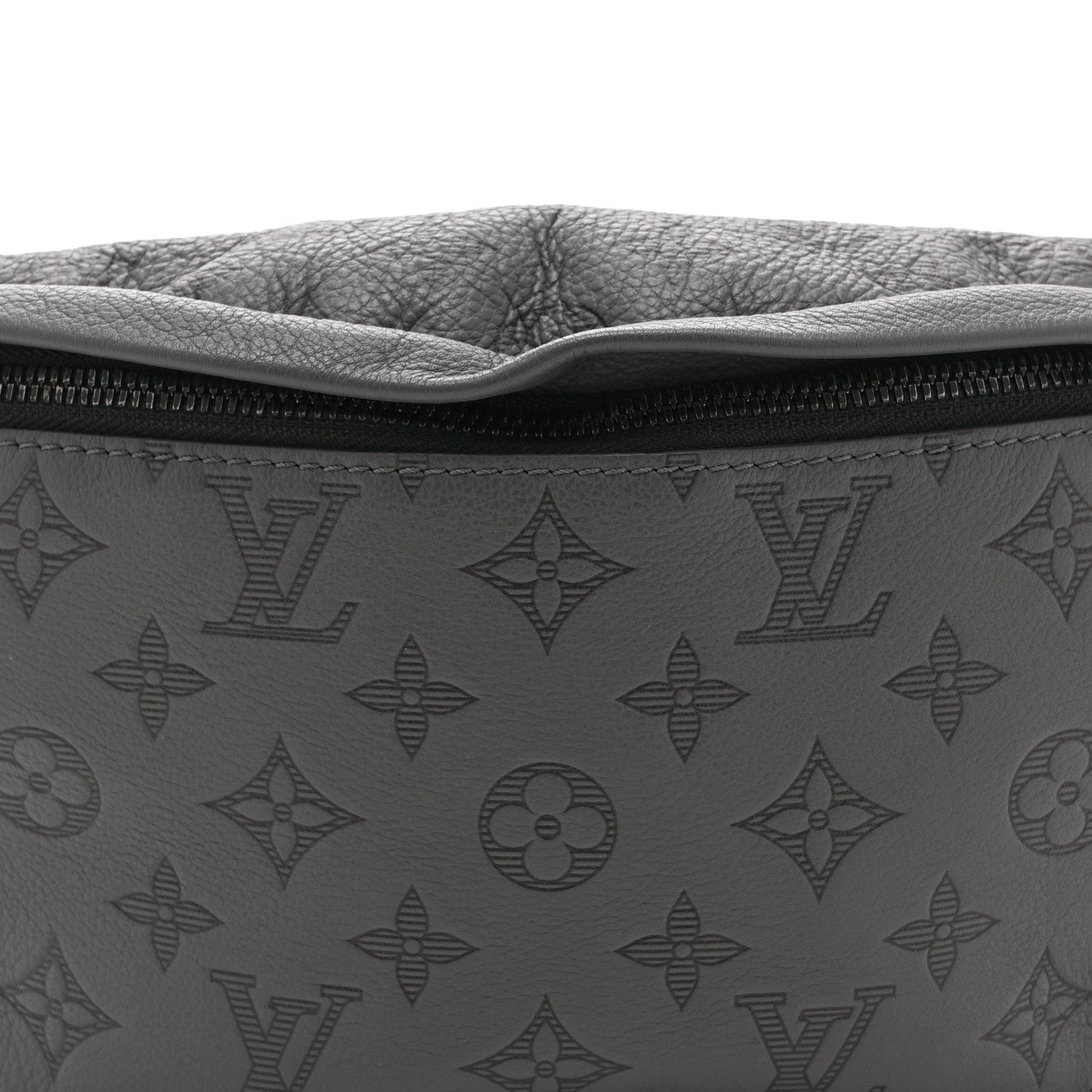 Calfskin Monogram Shadow Discovery Bumbag PM Gray