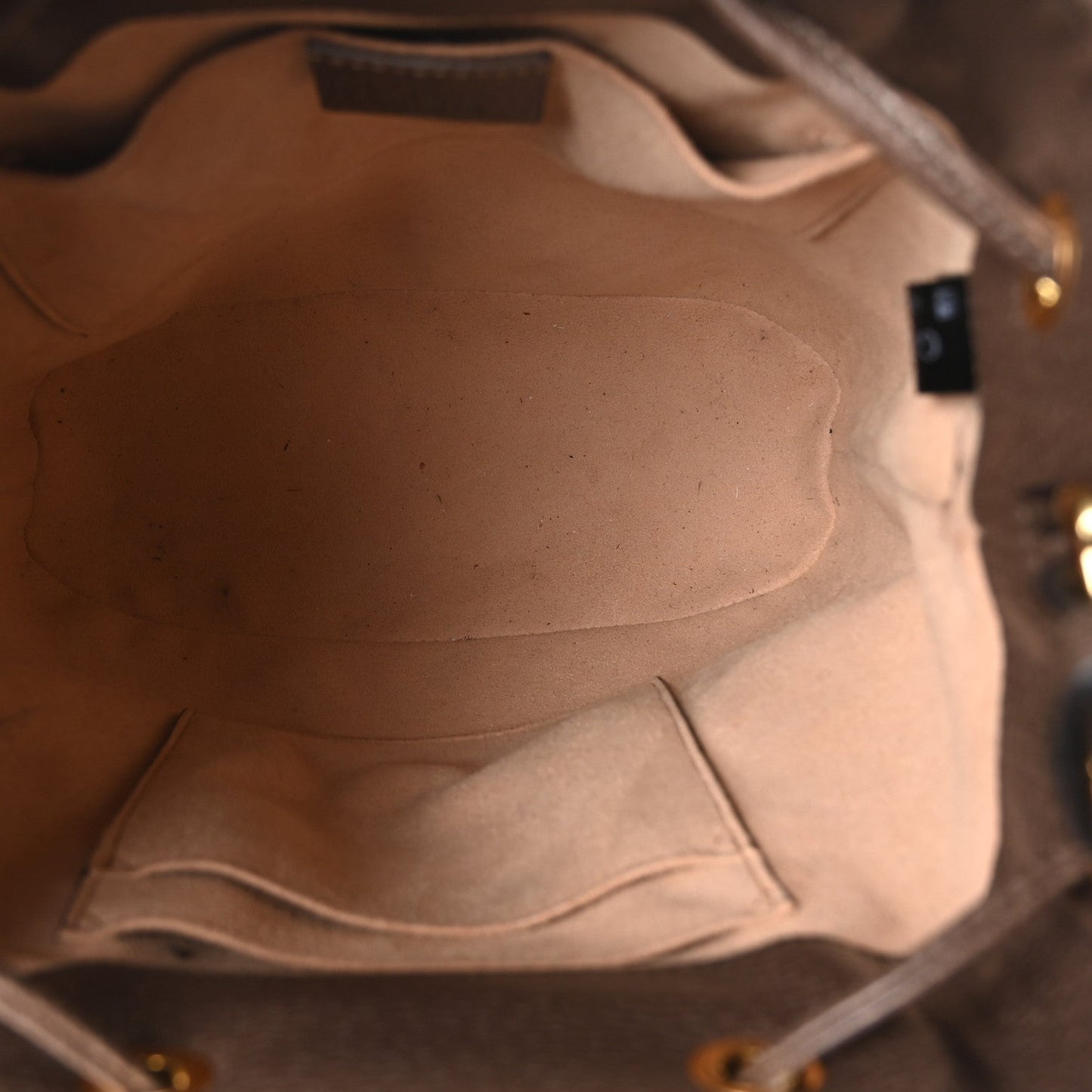 GG Supreme Monogram Web Small Ophidia Bucket Bag Brown