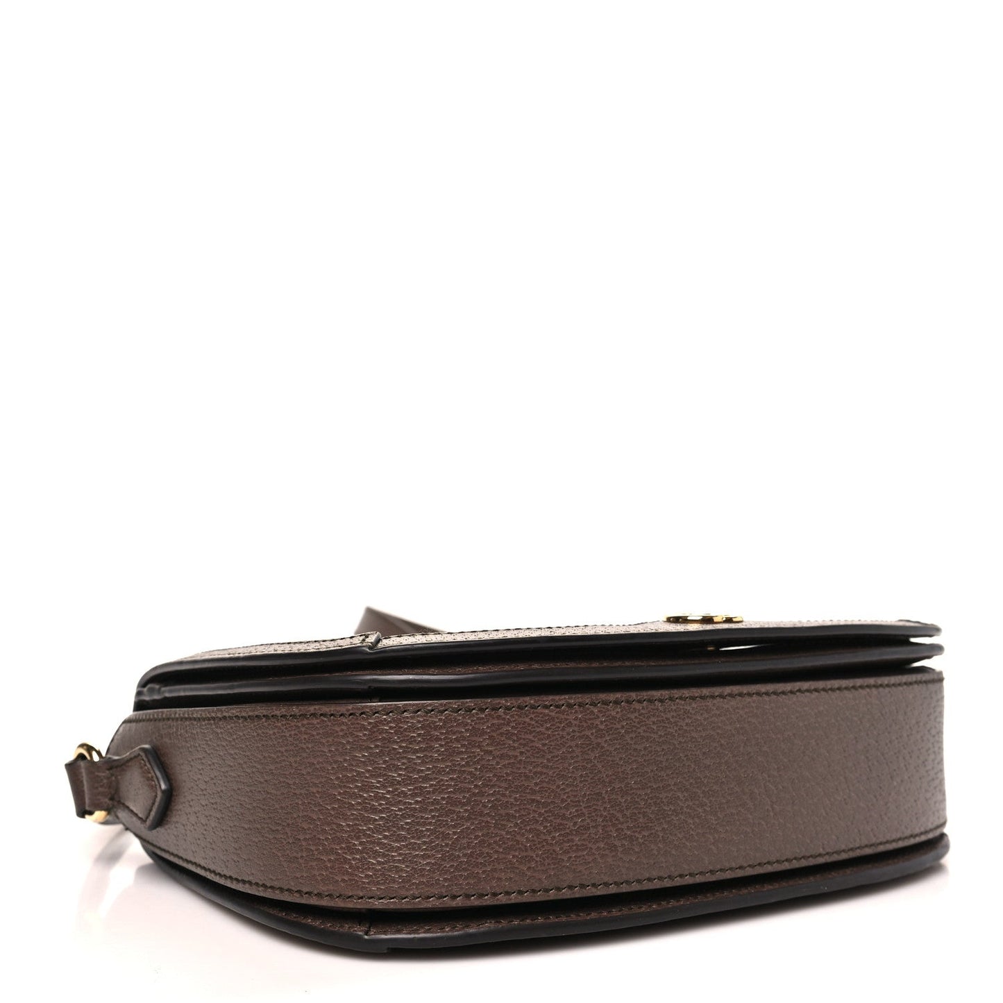 GG Supreme Monogram Web Small Ophidia Flap Messenger Bag Brown