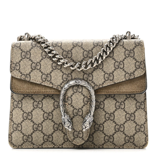 GG Supreme Monogram Mini Dionysus Shoulder Bag Taupe