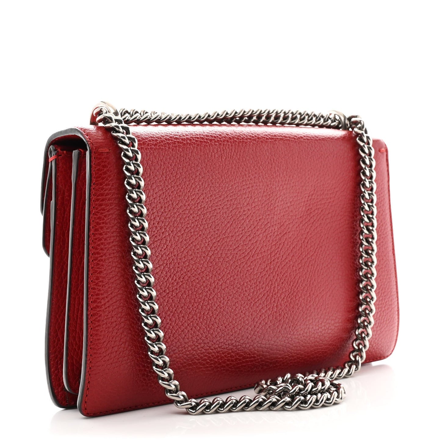 Dollar Calfskin Swarovski Crystal Small Dionysus Shoulder Bag Hibiscus Red
