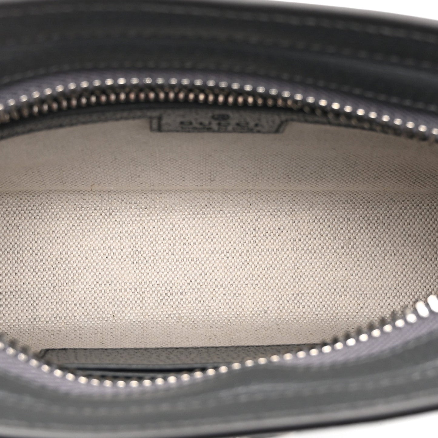 GG Supreme Monogram Textured Dollar Calfskin Web Small Ophidia Shoulder Bag  Grey Black Graphite Grey