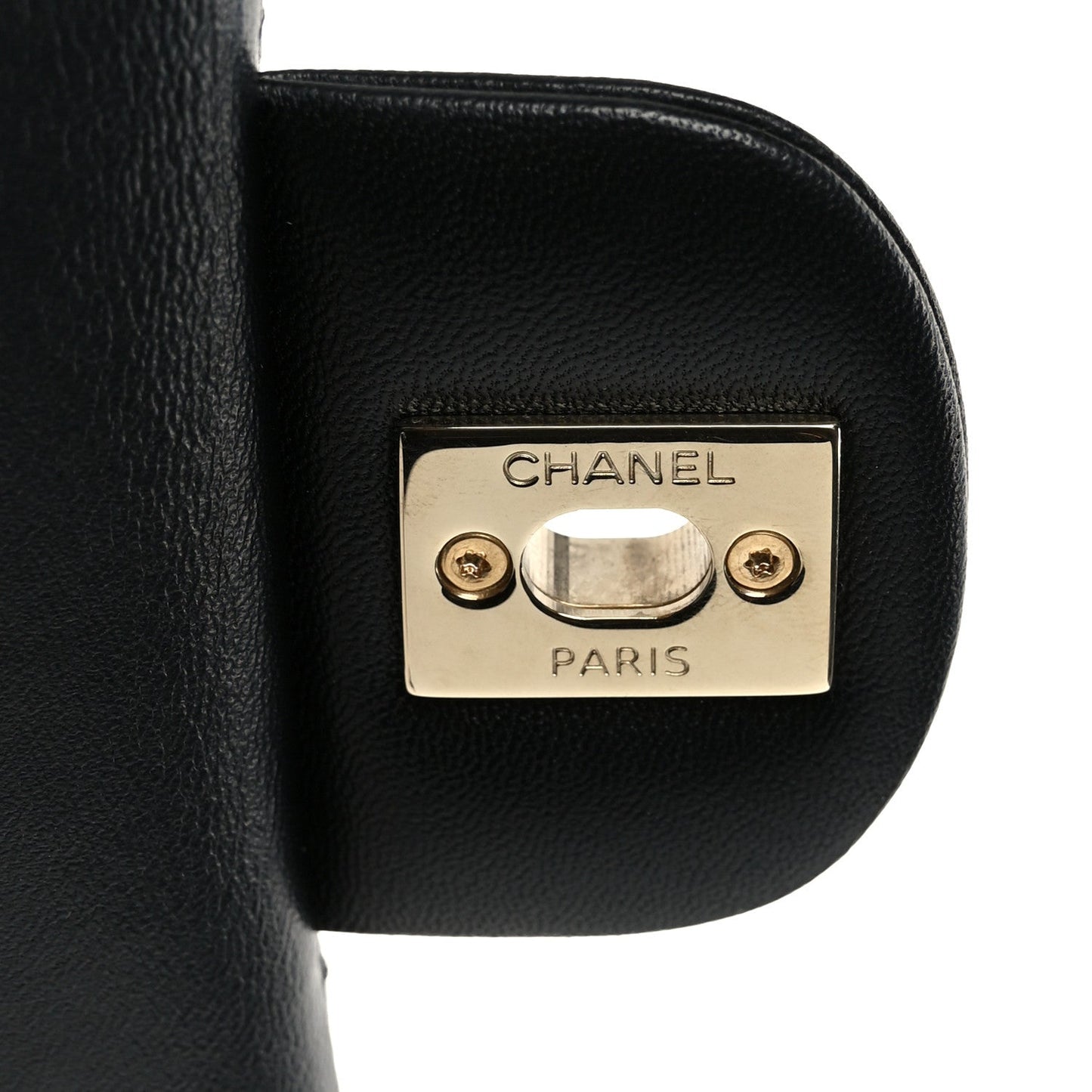 Lambskin Quilted Mini Rectangular Flap Black