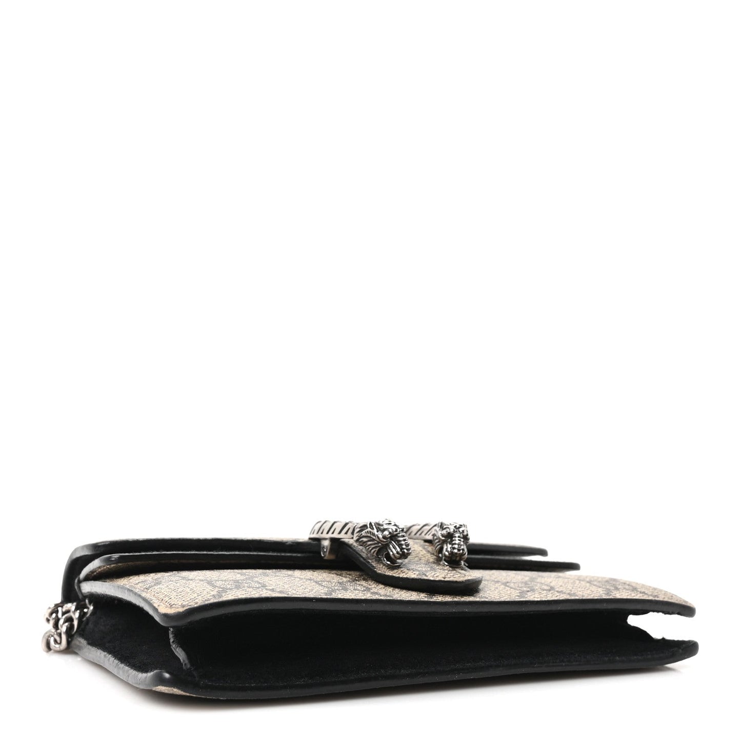 GG Supreme Monogram Super Mini Dionysus Shoulder Bag Black