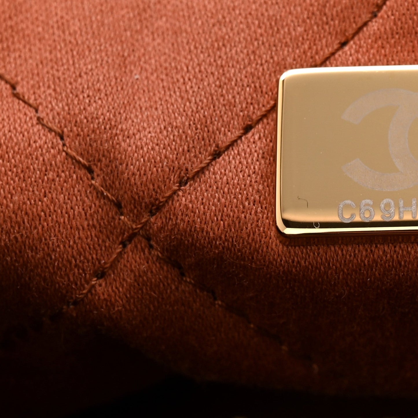 Shiny Calfskin Quilted Mini Chanel 22 Light Brown