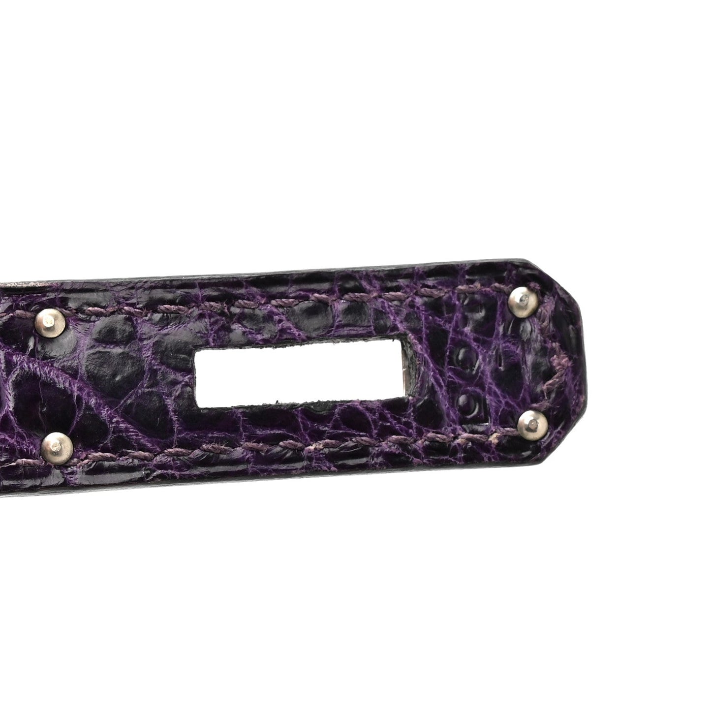 Shiny Niloticus Crocodile Kelly Sellier 28 Amethyst