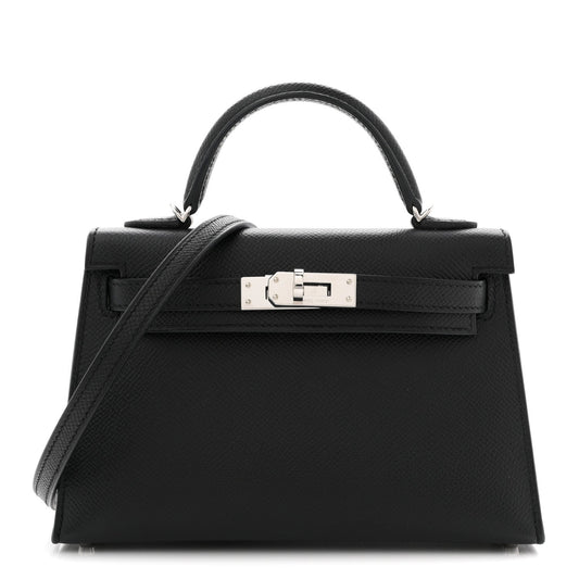 Epsom Mini Kelly Sellier 20 Black