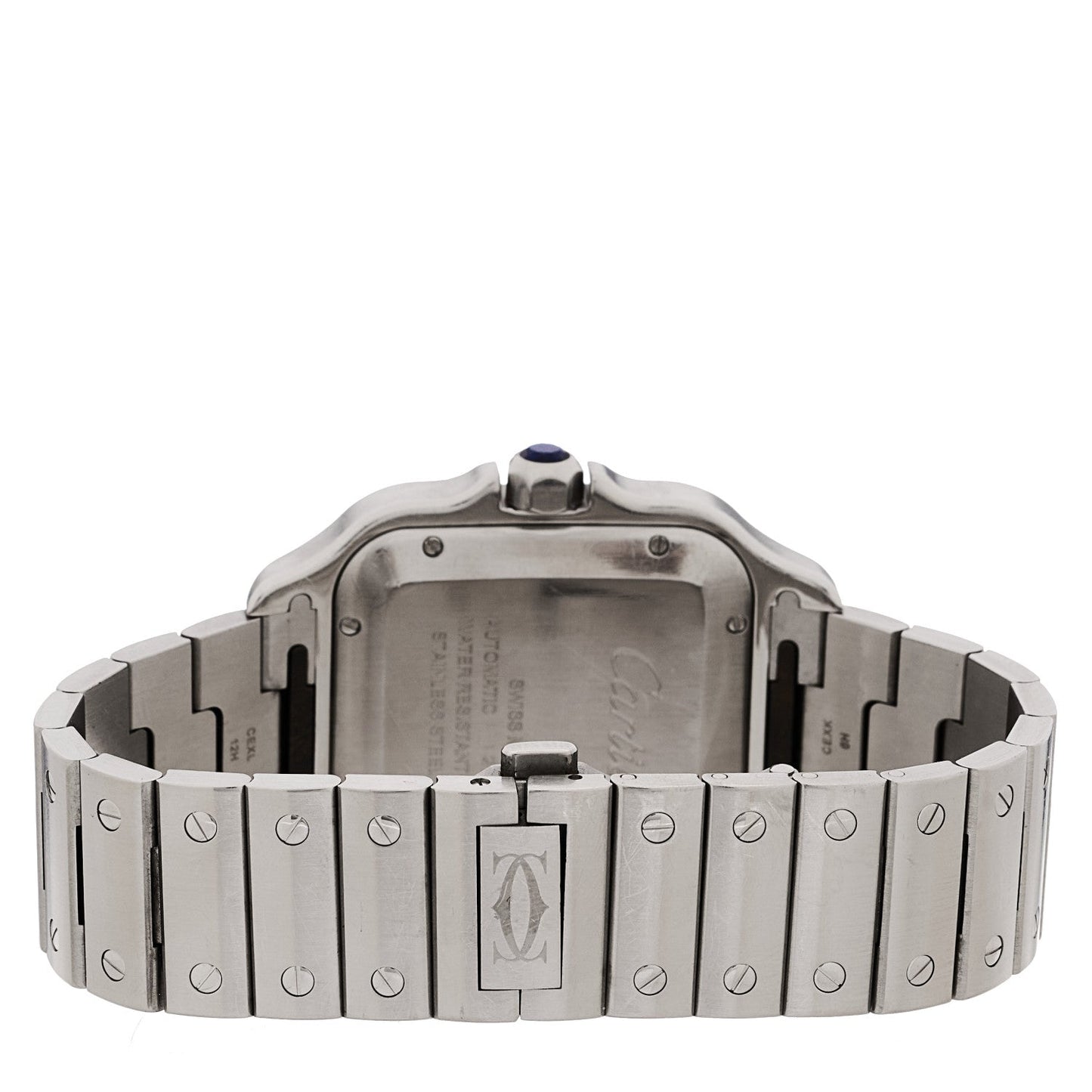 Stainless Steel 39.8mm Santos De Cartier Automatic Watch