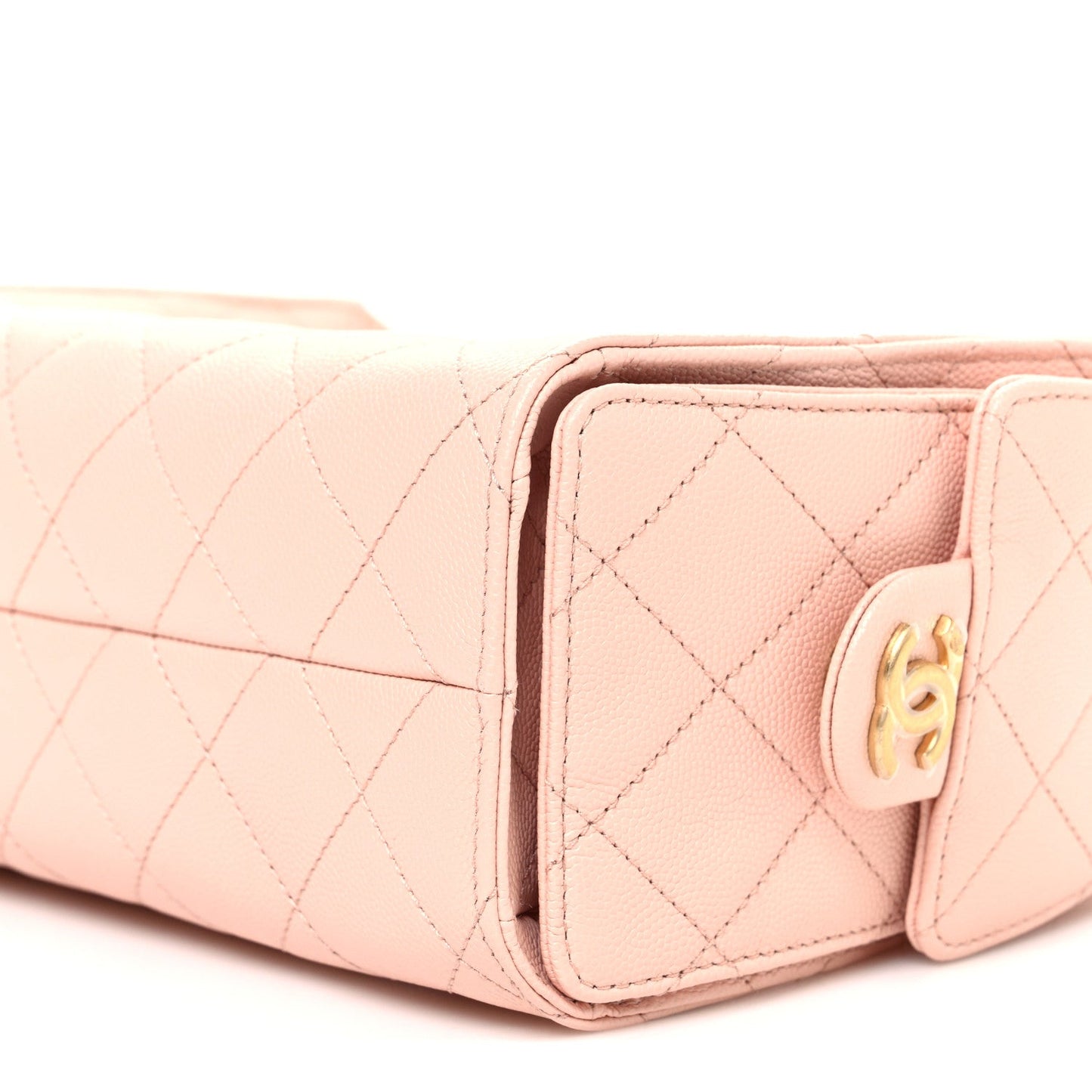 Caviar Quilted Mini Chanel 25 Handbag Light Pink