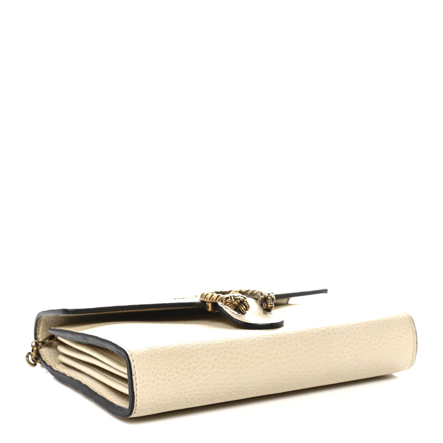 Calfskin Garden Dionysus Chain Wallet Off White