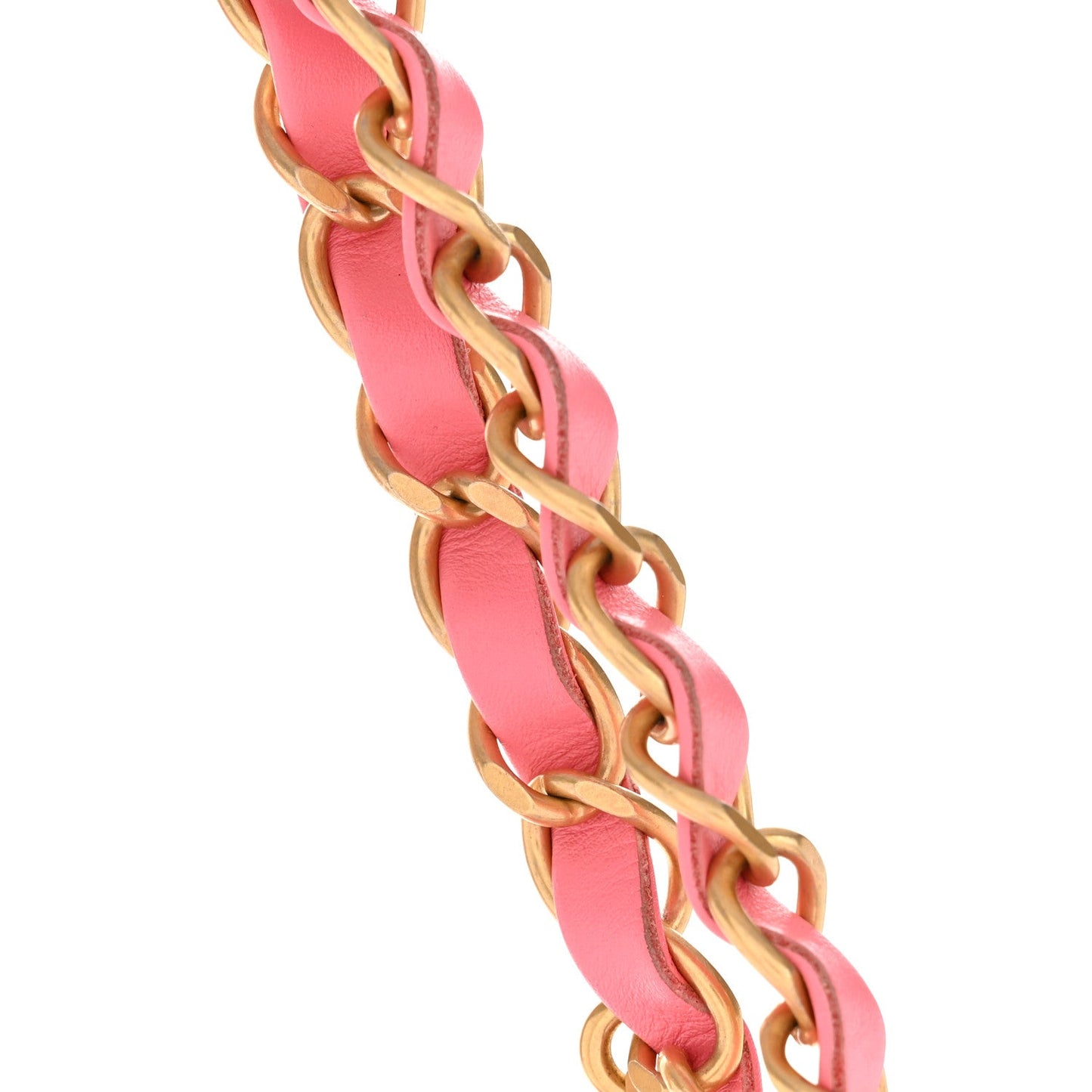 Shiny Calfskin Quilted Small Chanel 22 Coral Pink
