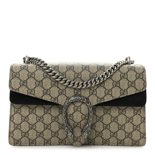 GG Supreme Monogram Small Dionysus Shoulder Bag Black