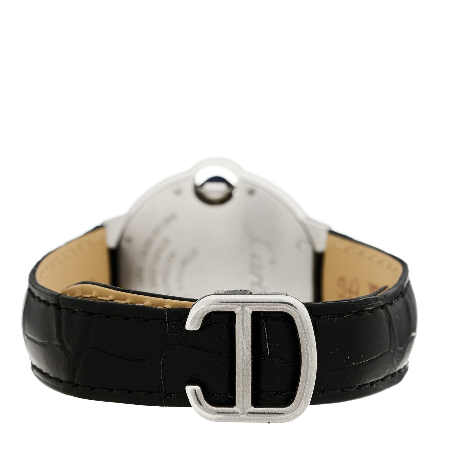Stainless Steel Alligator 33mm Ballon Bleu De Cartier Automatic Watch