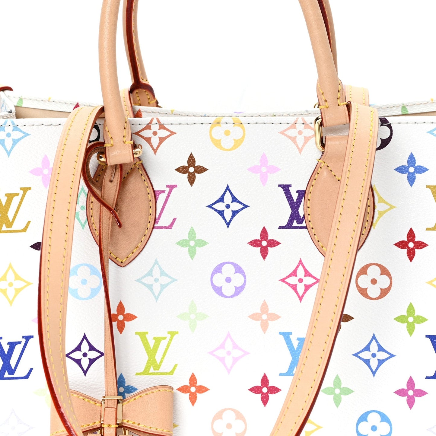 LV X TM Monogram Multicolor Onthego MM White