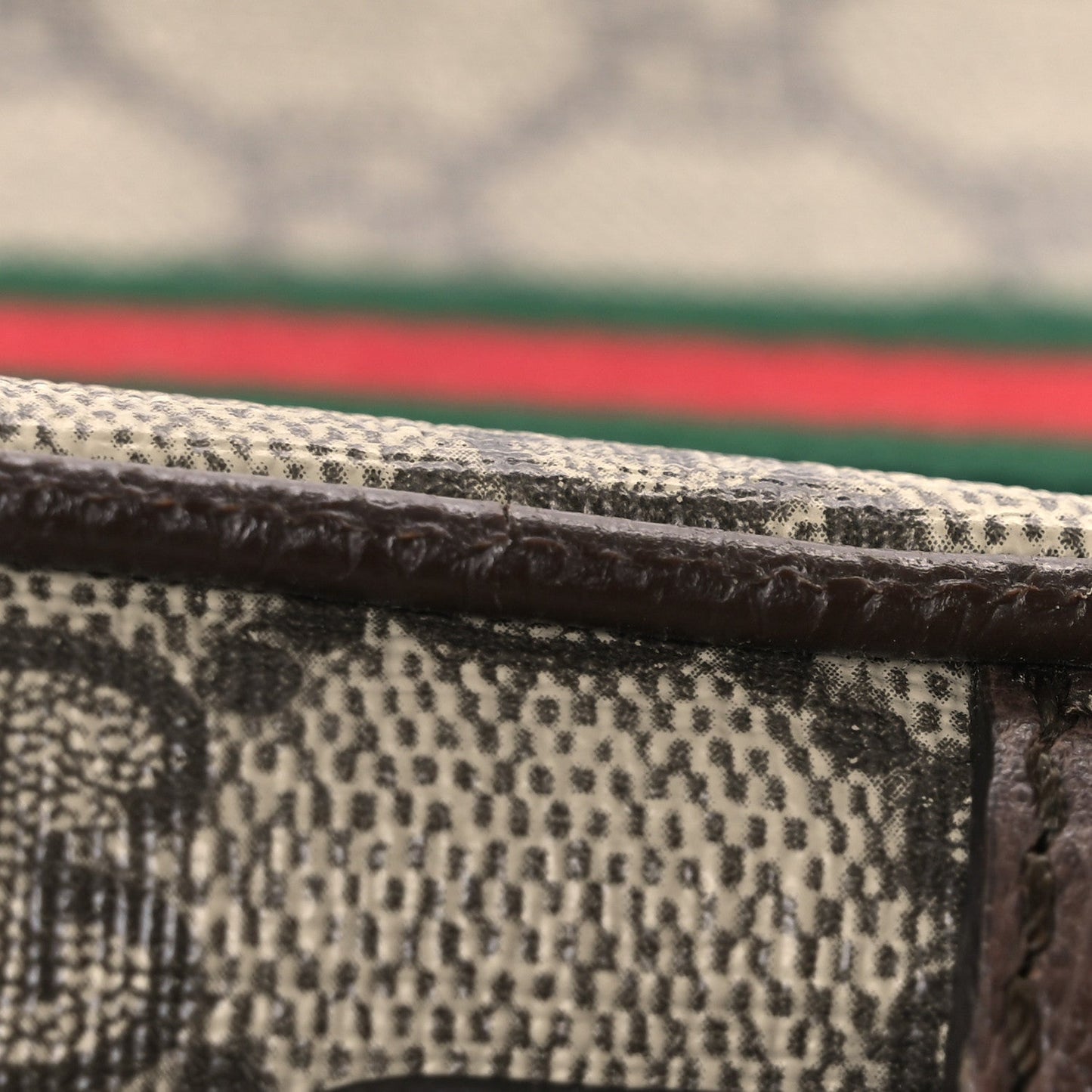GG Supreme Monogram Web Mini Ophidia Messenger Brown