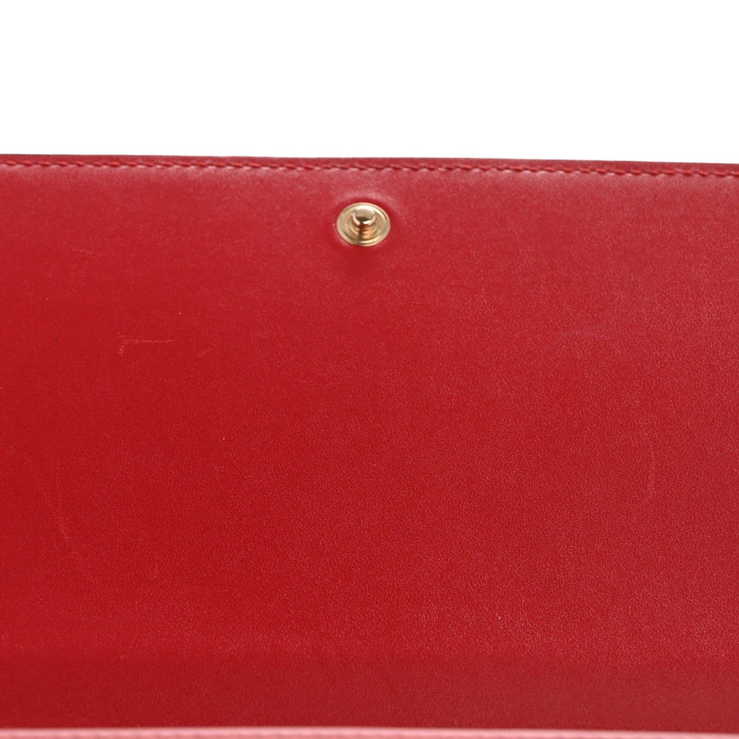 Guccissima Signature Bowy Chain Wallet Hibiscus Red