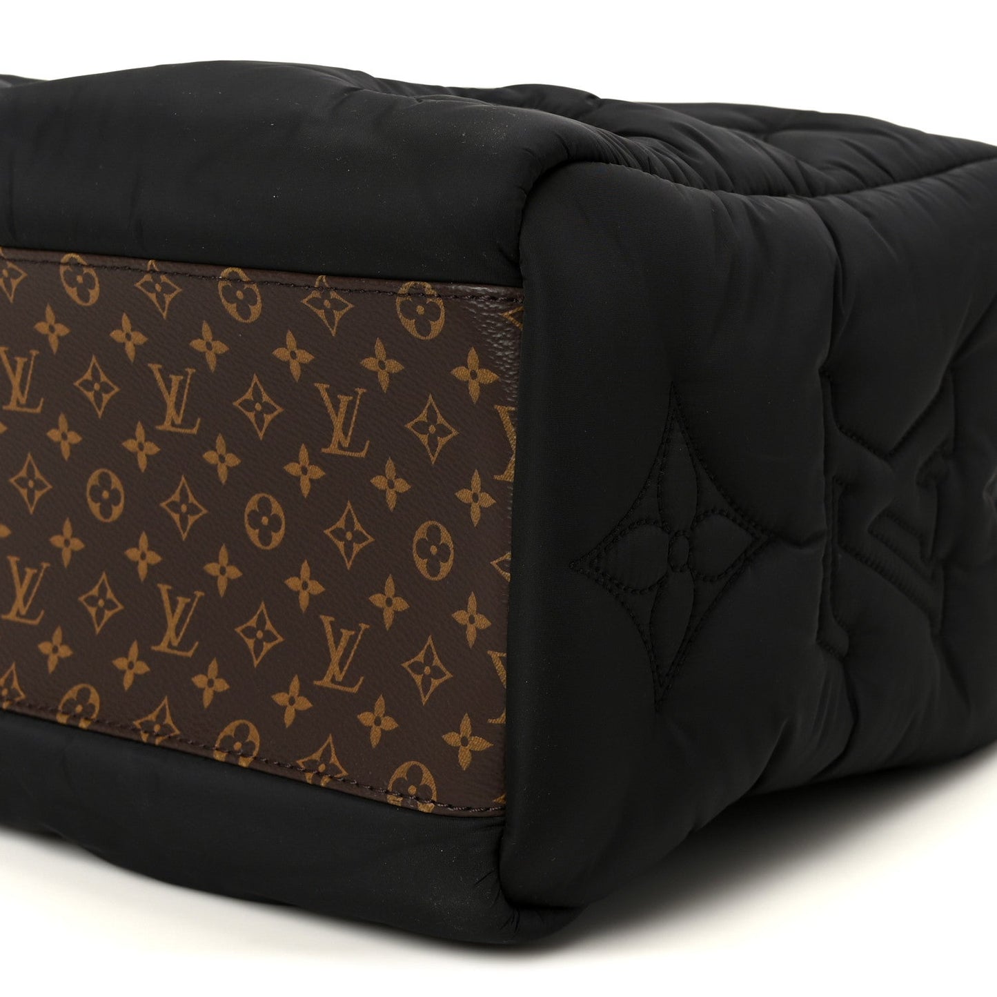 Econyl Monogram Pillow Giant Onthego MM  Black