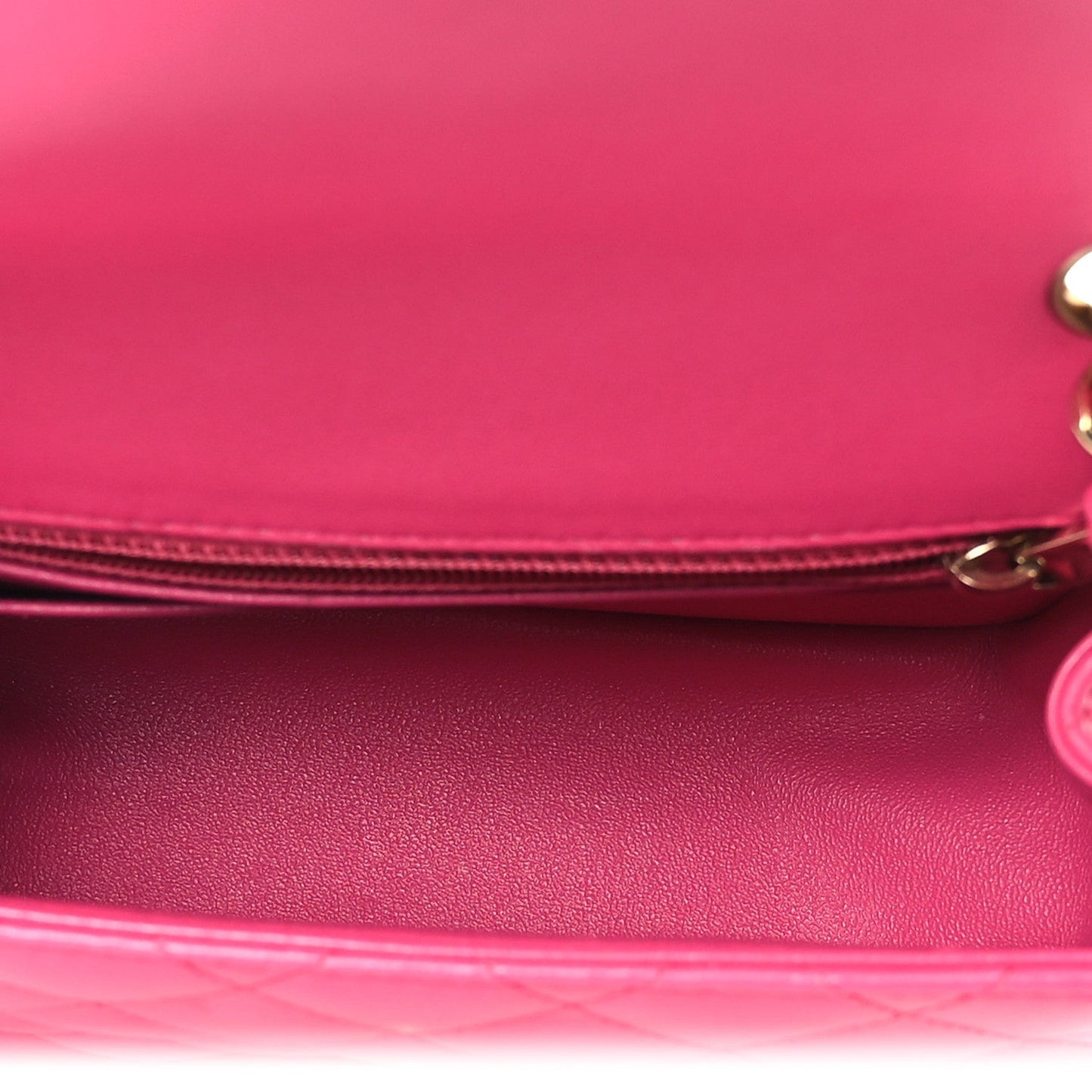 Lambskin Quilted Mini Square Flap Pink