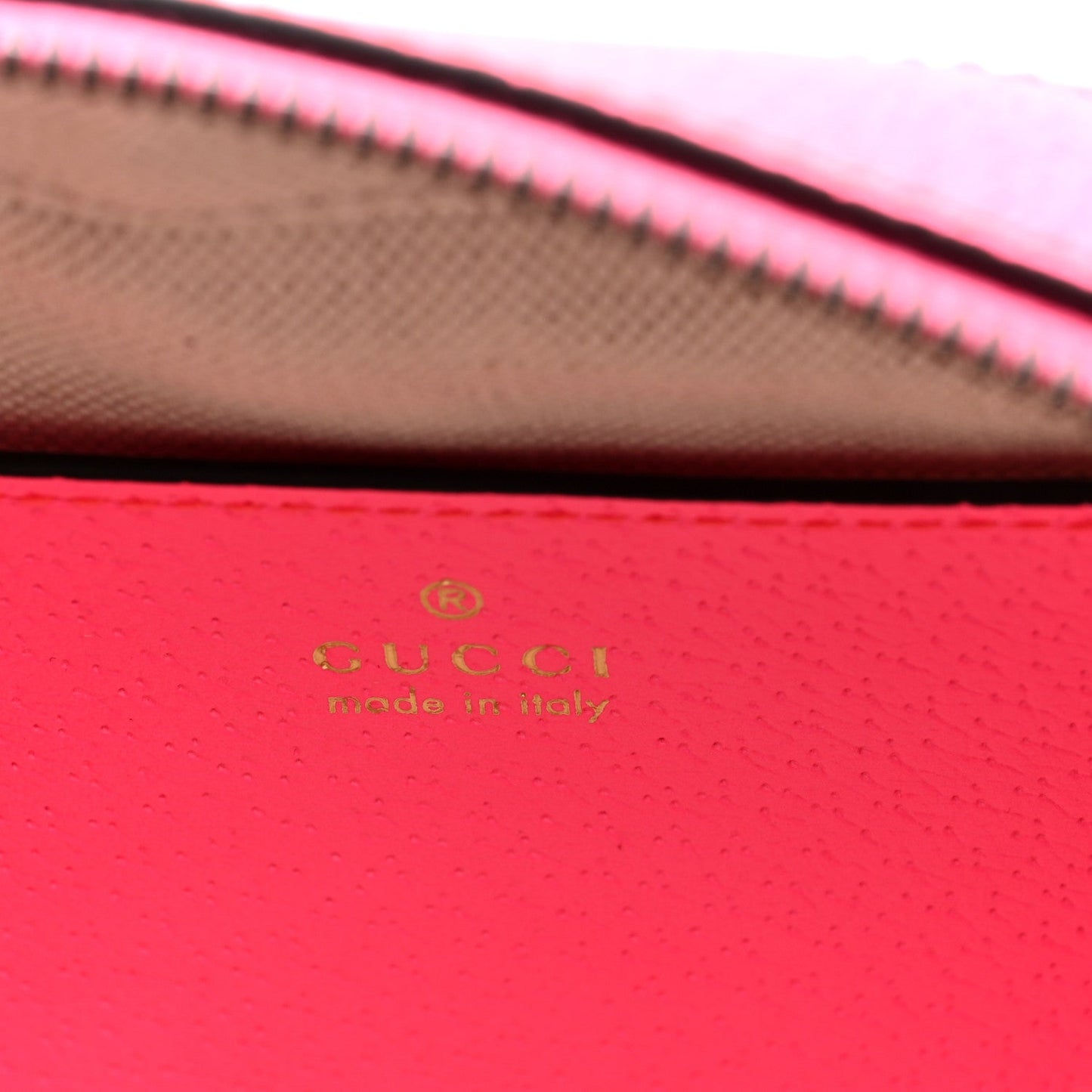 GG Supreme Monogram Textured Dollar Calfskin Web Ophidia Small Crossbody Bag Beige Ebony Fuchsia