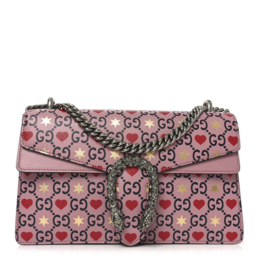 Calfskin Valentine's Day Exclusive Small Dionysus Bag Pink