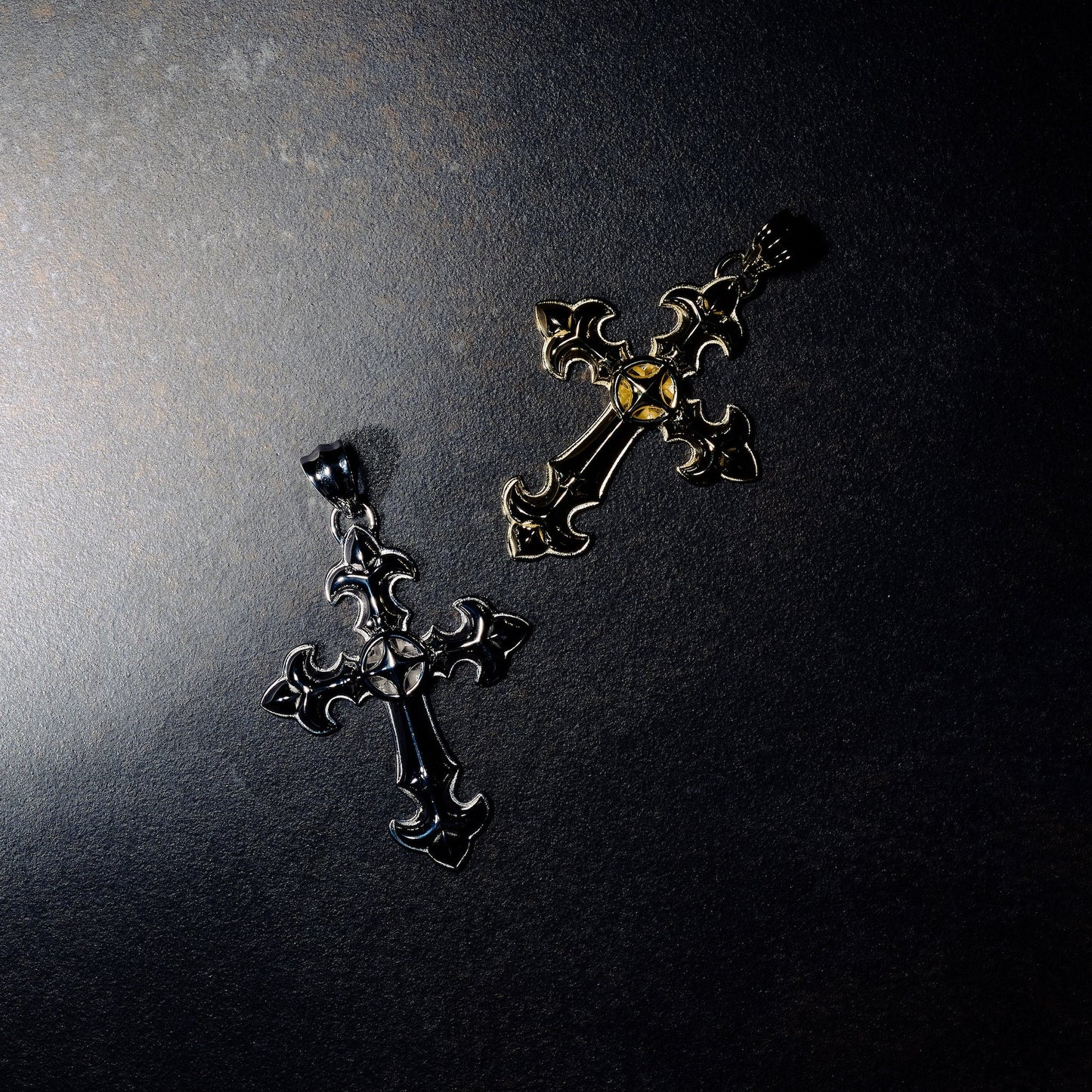 GLD X Bloody Osiris Large Cross Pendant in Yellow Gold Vermeil
