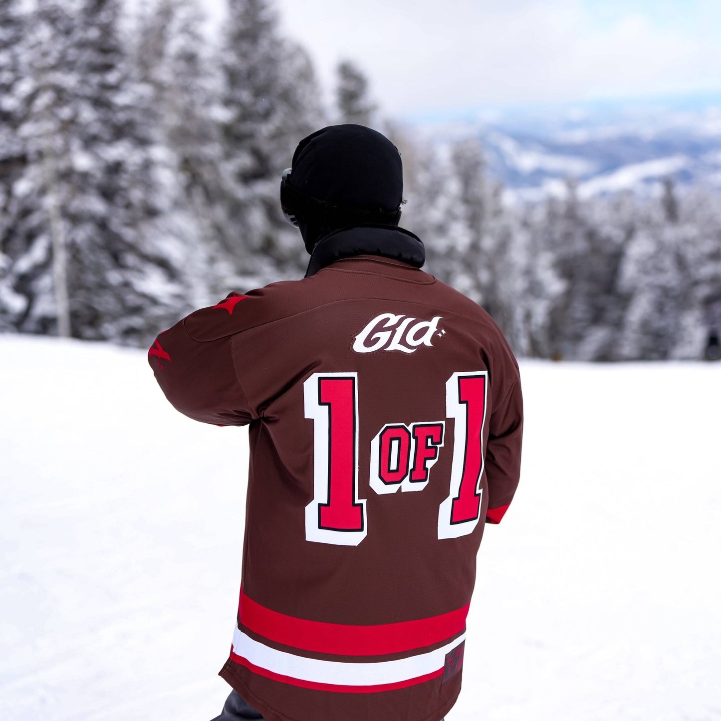 GLD Brown and Red Hockey Jersey