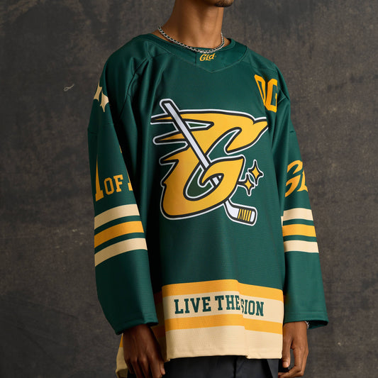 GLD Green and Yellow Hockey Jersey