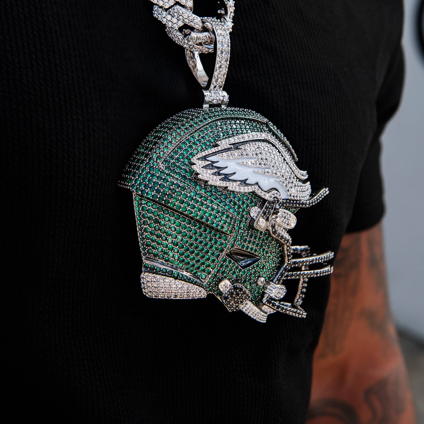 Giant Philadelphia Eagles Official NFL Helmet Pendant