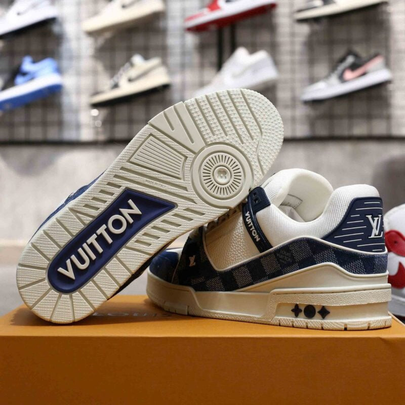 Louis Vuitton LV Trainer Sneaker ¡®Damier Denim Blue¡