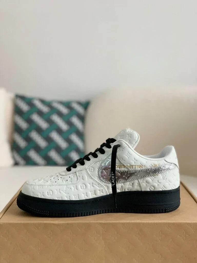 Louis Vuitton x Nike Air Force 1 Low ¡®White Black Silver¡¯