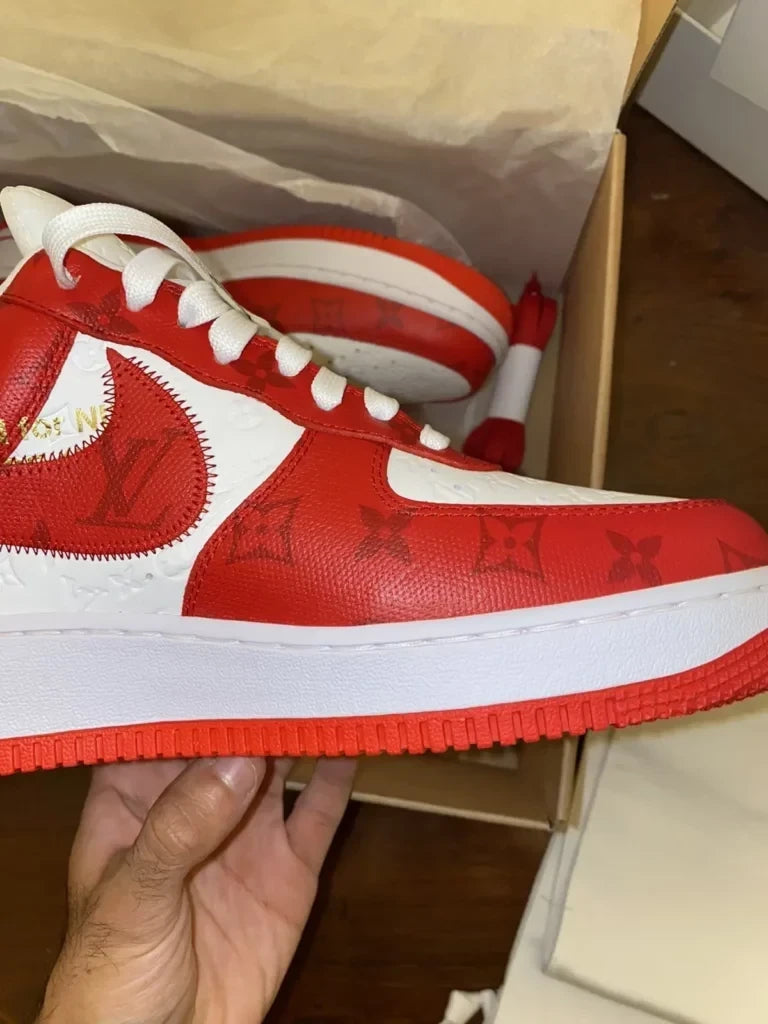 Louis Vuitton x Nike Air Force 1 Low ¡®By Virgil Abloh White/Red¡¯