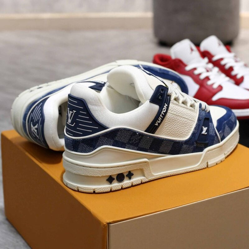 Louis Vuitton LV Trainer Sneaker ¡®Damier Denim Blue¡