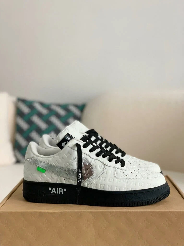 Louis Vuitton x Nike Air Force 1 Low ¡®White Black Silver¡¯