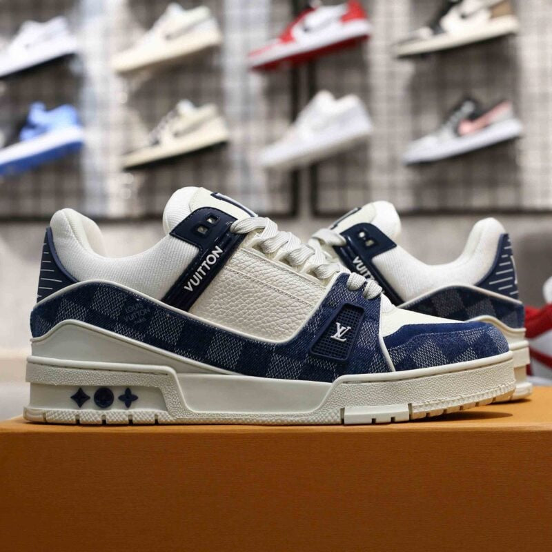 Louis Vuitton LV Trainer Sneaker ¡®Damier Denim Blue¡