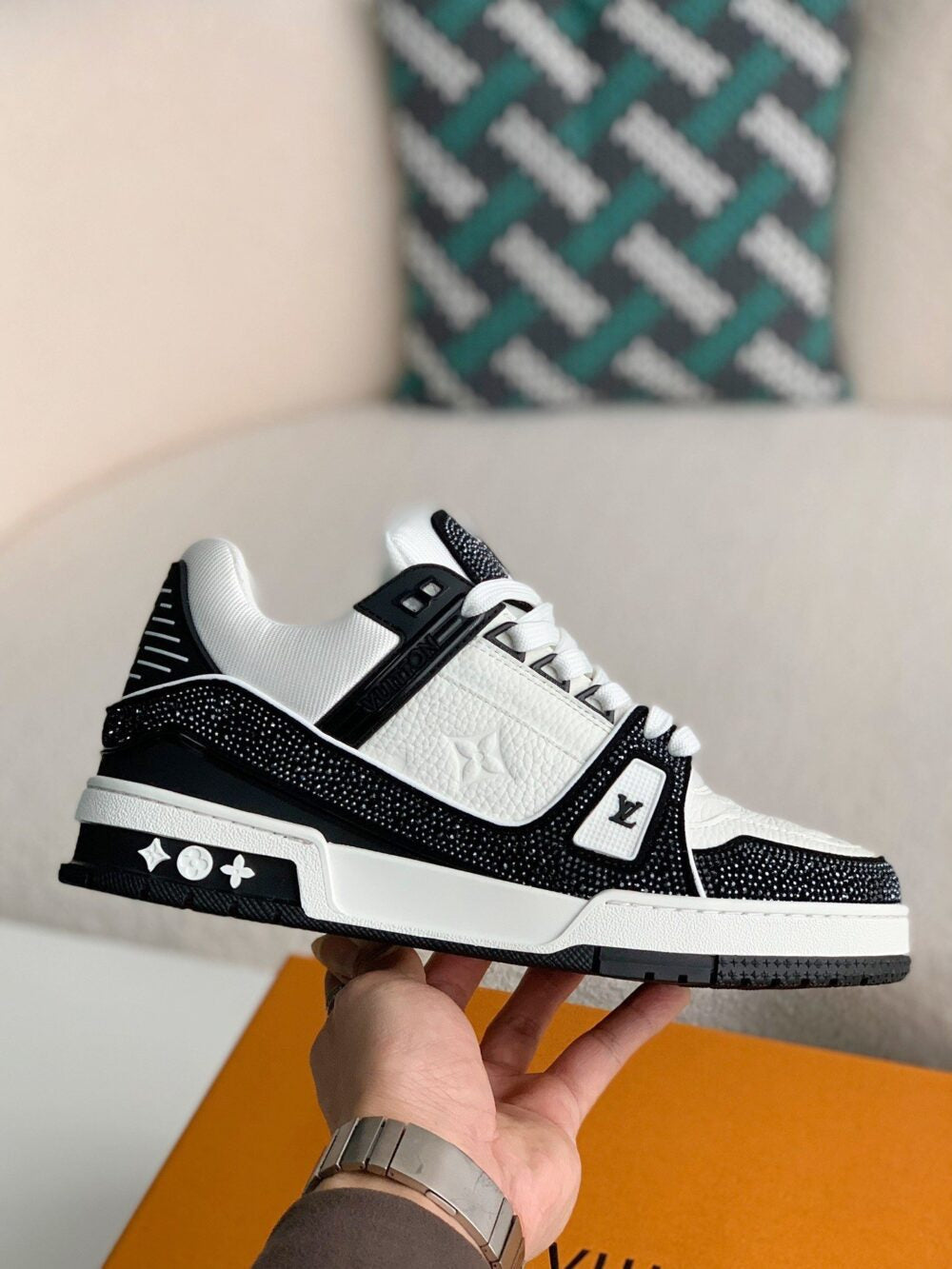 Louis Vuitton LV Trainer Sneaker ¡®Denim Monogram Black Diamond¡¯