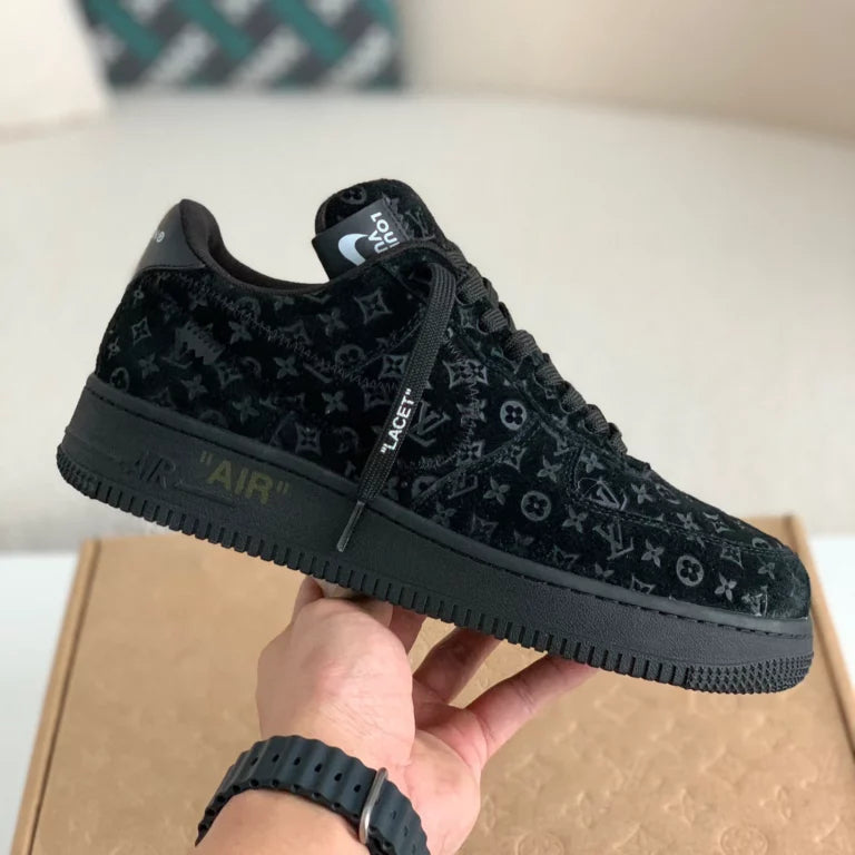 Louis Vuitton x Nike Air Force 1 Low ¡®Triple Black¡¯