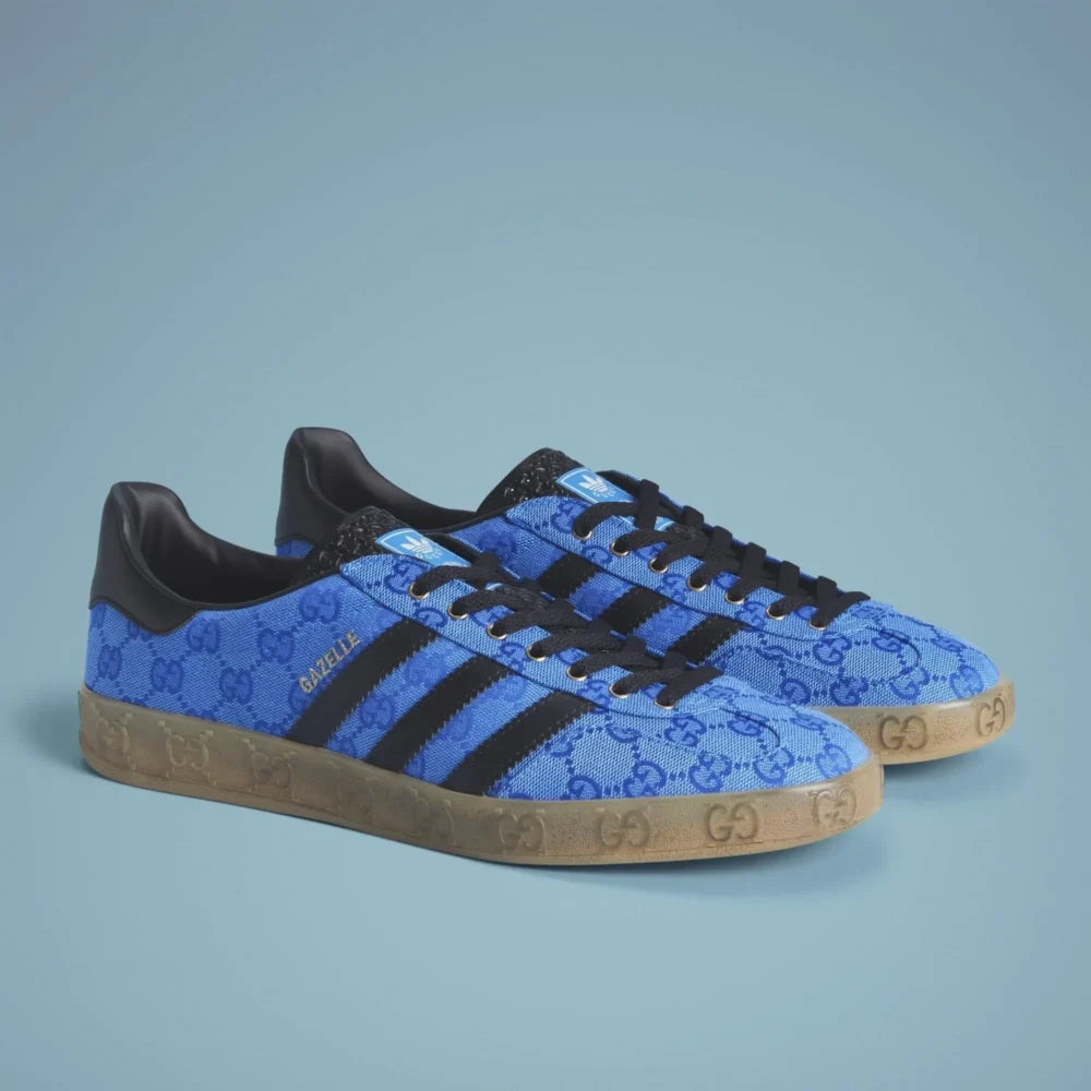 Adidas x Gucci Gazelle ¡®Blue GG Monogram¡¯