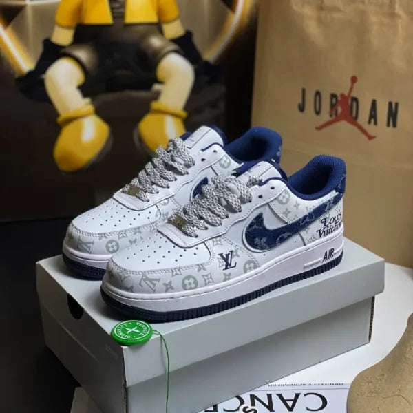 Louis Vuitton x Nike Air Force 1 07 Low ¡®White Blue¡¯