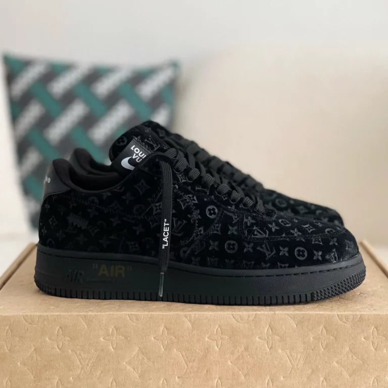Louis Vuitton x Nike Air Force 1 Low ¡®Triple Black¡¯