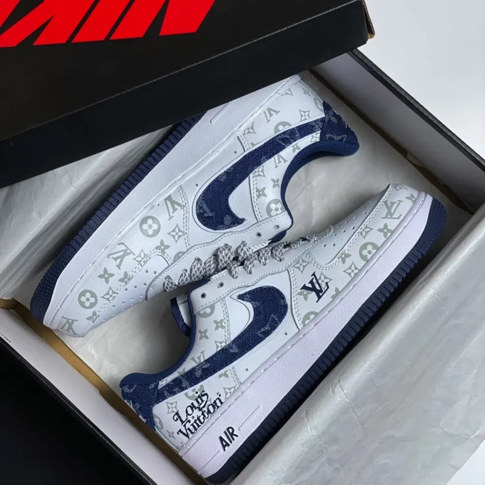 Louis Vuitton x Nike Air Force 1 07 Low ¡®White Blue¡¯