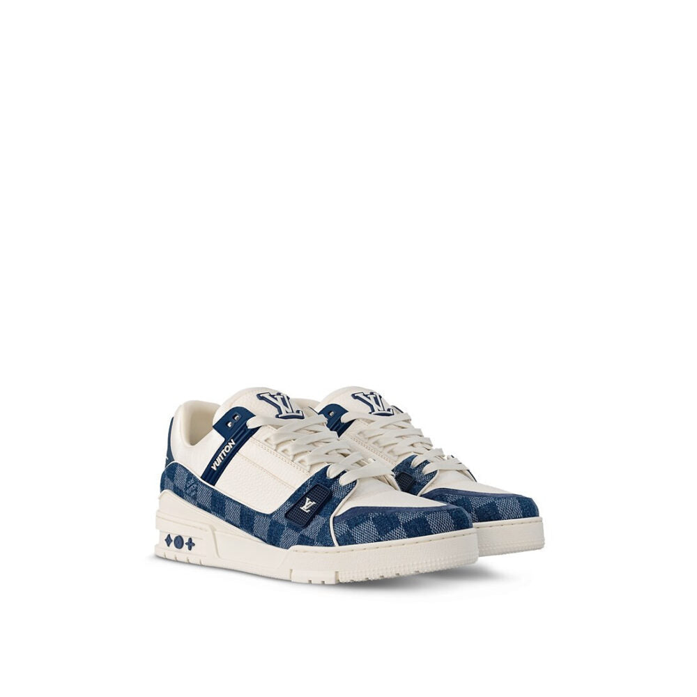 Louis Vuitton LV Trainer Sneaker ¡®Damier Denim Blue¡