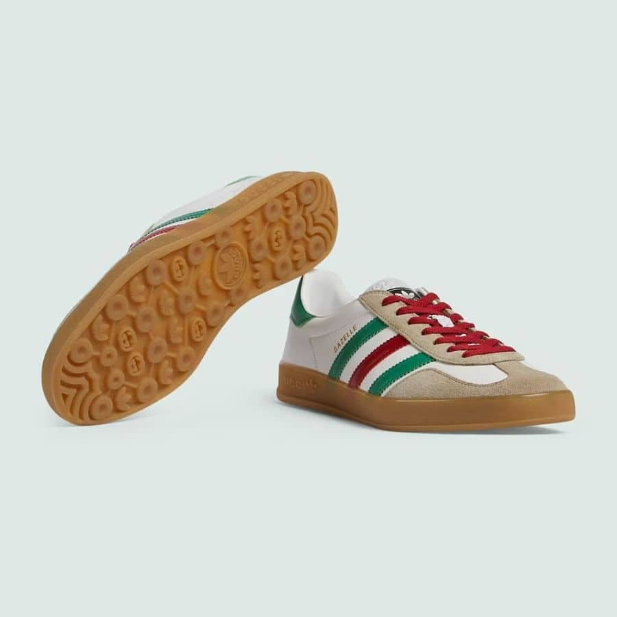Adidas x Gucci Gazelle ¡®White Green Red¡¯